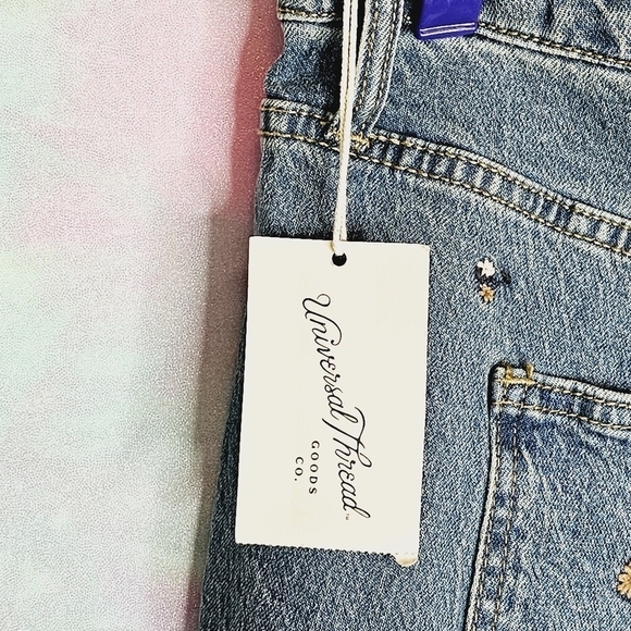 NWT Universal Thread Plus Size Vintage Straight Floral Jeans Size 24W - Picture 8 of 11